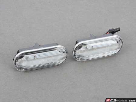 ES#3610561 - 026533ZIZ02A-01 - VW MK4/B5 Side Marker Set - Clear - Fender-mounted LED side markers - ZiZa - Volkswagen