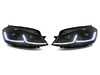 ES#3612277 - HVWG7HL-75B2 - MK7.5 Style Headlight Set - Black Trim - (NO LONGER AVAILABLE) - MK7.5 looks with MK7 fitment. Features switchback DRLs/sequential indicators. - Helix - 