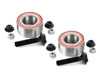 ES#3245881 - 4b0498625aKT3 - Front Wheel Bearing Kit - Pair (82MM) - Includes both bearings, axle bolts, and self locking nuts - Febi - Audi Volkswagen