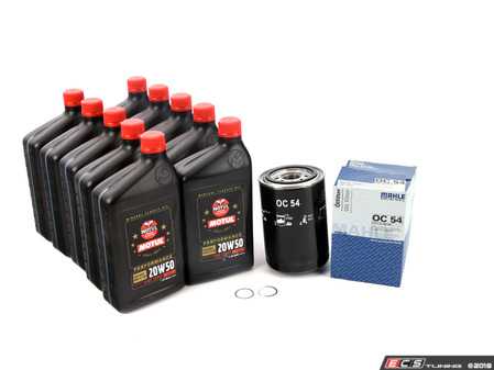 ES#3618413 - 93010776401PEKT - Air-Cooled 911 Oil Change Kit 20w-50 - Featuring Mahle OC54 Oil Filter and High Zinc Motul Classic 20w-50 Mineral Oil - Motul - Porsche