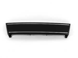 ES#251416 - 8K0807287T94 - Front Plate Filler - Glossy Black With Chrome Strips - Eliminate your plate bracket for a smooth look - Genuine Volkswagen Audi - Audi