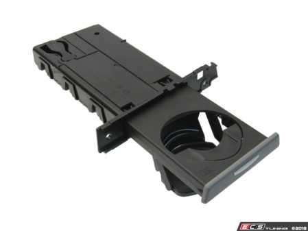 ES#3618577 - 51459173471 - Right Dashboard Cup Holder Assembly - Gray - Includes faceplate/cover - URO - BMW