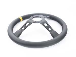 ES#3089061 - R1905/35L - MOMO Mod.07 Steering Wheel - Black Leather - 350mm  - Black Leather with black spoke finish - MOMO - Audi BMW Volkswagen MINI