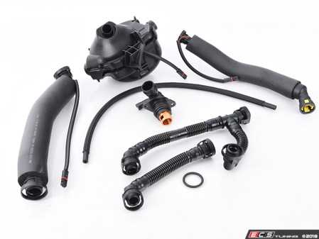 ES#2825780 - 11617531423KT3 - Oil Separator Service Kit - Includes valve and all necessary hoses - Genuine BMW - BMW