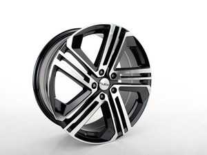 ES#3619050 - 668-2KT - 19" Style 668 Wheels - Set Of Four - (NO LONGER AVAILABLE) - 19"x8.0" ET45 5x112 - Black/Machine Face - Alzor - 