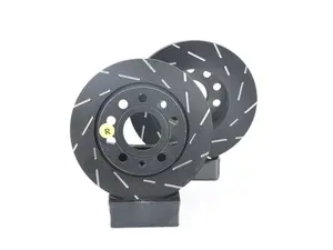Rear Slotted Brake Rotors - Pair (253x10) 