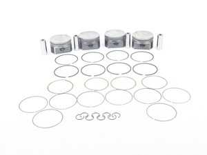 ES#3508315 - MAHFSI197799948 - Mahle PowerPak Piston Set - 82.5mm Bore - Forged alloy pistons - 82.5mm Bore (stock), 20mm wrist pins, 9.0:1 compression ratio - Integrated Engineering - Audi Volkswagen