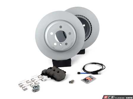 ES#3478034 - 34216775287rpsKT - Rear Brake Service Kit - Featuring Zimmermann rotors with ECS DD23 "Daily Driver" ceramic pads. - Assembled By ECS - BMW