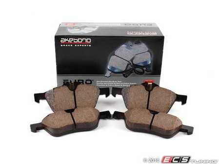 ES#1981467 - 34116770332 - Front Euro Ceramic Brake Pad Set EUR939 - Restore the stopping power in your MINI. With Shims. - Akebono - MINI
