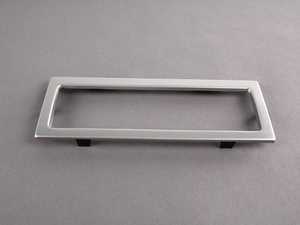 ES#310504 - 1J0907047P4J4 - Heater Control Trim Cover - Brushed Aluminum - (NO LONGER AVAILABLE) - Electronic climate control only - Genuine Volkswagen Audi - 