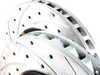 ES#517 - B5S4S1+V1BBKkt - Replica Rotor Set - 2-Piece Cross Drille And Slotted (321mm) - Upgrade the stopping capabilities of your vehicle. - ECS - 