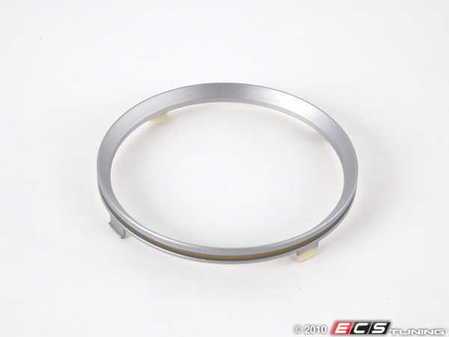 ES#81944 - 51162756165 - Trim Ring For Front Cup Holder - Silver - Priced Each - Snaps into the top of the cup holder - Genuine MINI - MINI