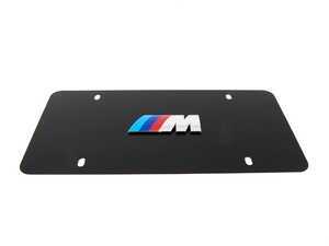 ES#196148 - 82121470397 - "///M" Vanity Plate - Black  - (NO LONGER AVAILABLE) - Black plate with the ///M logo - Genuine BMW - 