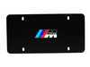ES#196148 - 82121470397 - "///M" Vanity Plate - Black  - (NO LONGER AVAILABLE) - Black plate with the ///M logo - Genuine BMW - 