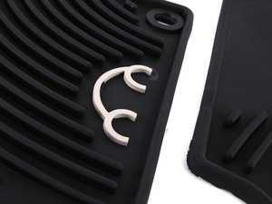 ES#264025 - 1C1061551H041KT - Monster Floor Mats - Rubber, New Beetle Logo - The best floor mat available to protect your V/W's interior from all kinds of natural elements - Genuine Volkswagen Audi - Volkswagen