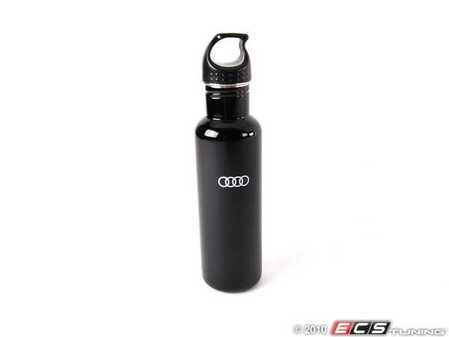ES#2083416 - AHD467-black - Black Stainless Steel Water Bottle - (NO LONGER AVAILABLE) - Drink with Audi pride! - Audi Collection - 