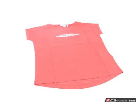 ES#3442655 - 80142454491 - MINI JCW Women's Logo T Shirt Logo Chili Red - XSmall - Show your JCW style with this shirt - Genuine MINI - MINI