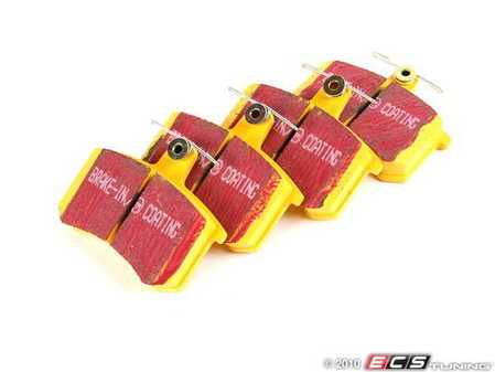 ES#521054 - DP4370R - Rear YellowStuff Performance Brake Pad Set - EBC's premium sport street pad that offers high friction levels and heat fade resistance - EBC - Audi