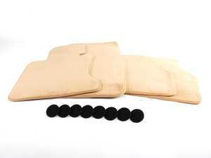 ES#123023 - 51477128077 - E65 Carpeted Floor Mat Set - Beige - (NO LONGER AVAILABLE) - Includes front and rear carpeted floor mats - Genuine BMW - 