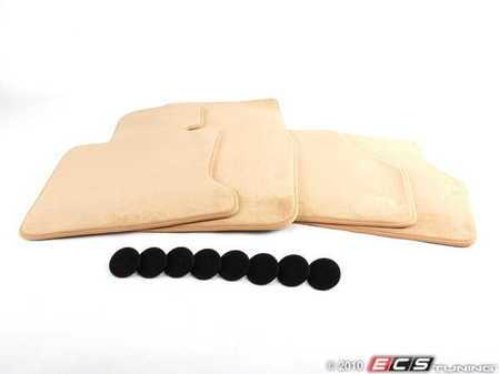 ES#123023 - 51477128077 - E65 Carpeted Floor Mat Set - Beige - (NO LONGER AVAILABLE) - Includes front and rear carpeted floor mats - Genuine BMW - 