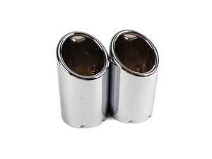 ES#517303 - 8K0071762 - Chrome Exhaust Tips - Set Of Two - Add some style to your factory exhaust with these 80MM chrome exhaust tips - Genuine Volkswagen Audi - Audi