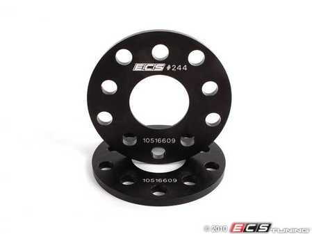 ES#9695 - 002353ECS01A08KT -  ECS Wheel Spacers - 8mm (Pair) - Exclusively built for your Volkswagen or Audi, and to be used in the rear only. - ECS - Audi Volkswagen