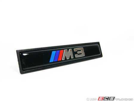 ES#77759 - 51132251381 - BMW M3 Emblem - Priced Each - Push on style "M3" emblem - Genuine BMW - BMW