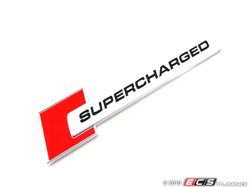 Audi Supercharged Fender Emblems (x2) – The Plate Gram | Custom Crafted