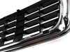ES#2143015 - 8E0807647D01C -  Lower Center Grille - Satin Black With Chrome Trim - Located in the lower middle portion of the Ultrasport front bumper - Genuine Volkswagen Audi - Audi