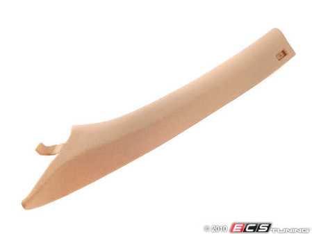 ES#114109 - 51438235007 - "A" Pillar Trim - Left - (NO LONGER AVAILABLE) - Sandbeige/Tan, located next to the windshield - Genuine BMW - 
