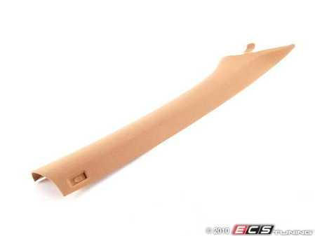 ES#114110 - 51438235008 - "A" Pillar Trim - Right - Sandbeige/Tan, located next to the windshield - Genuine BMW - BMW