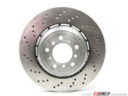 ES#59723 - 34112283385 - Front Brake Rotor - Left (360x30mm) - 360x30mm drilled rotor - Genuine BMW - BMW