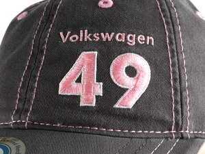 ES#2062544 - 14730 - Pink Volkswagen 49 Cap - (NO LONGER AVAILABLE) - Since 1949, vw has been refining the design! - DriverGear - 