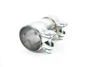 ES#3204 - 893253139B - Dual Clamp Exhaust Sleeve - Priced Each - Quiet down your leaking exhaust. 60mm - HJS - Audi Volkswagen