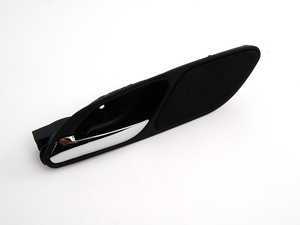 ES#102004 - 51418222705 - Inner Door Handle - Left - Black plastic surround with chrome handle and tweeter cover - Genuine BMW - 