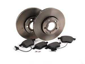 ES#1899316 - 8e0698001 - Front Brake Service Kit - Includes Brembo Rotors & Vaico Pads - Assembled By ECS - Volkswagen