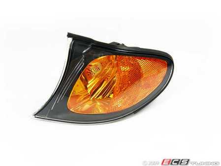ES#11252 - 63137165859 - Front Turn Signal Assembly - Left - Smoke ring around a amber center side marker - Genuine BMW - BMW
