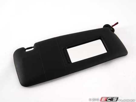 ES#82928 - 51167024786 - E46 Schwarz/Black Sun Visor - Right - Made of vinyl and features a vanity light - Genuine BMW - BMW