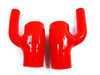 ES#740 - tb756757red - Upper Intake Hose Kit - Red - Replaces both connecting hoses off of the 'Y' pipe - Samco - Audi