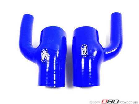 ES#2308 - tb756757blu - Upper Intake Hose Kit - Blue - Replaces both connecting hoses off of the 'Y' pipe - Samco - Audi