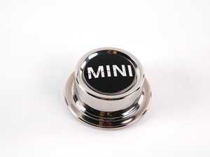 ES#65818 - 36136767398 - Center Cap With MINI Logo In Chrome - Priced Each - (NO LONGER AVAILABLE) - For MINI factory steel rims - Genuine MINI - 