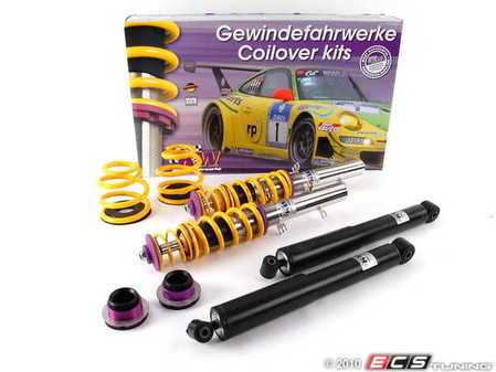 ES#2092088 - 10280081 - KW V1 Series Coilover Kit - Fixed Dampening - Height adjustable from 0.9" to 2.0" front & rear - KW Suspension - Audi Volkswagen
