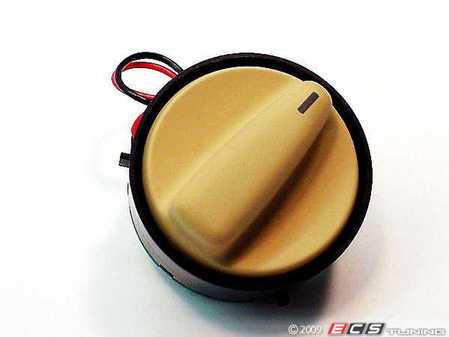 ES#1776 - 3B795961389H - W8 Sunroof Light Switch - Sunshine Beige - (NO LONGER AVAILABLE) - Back-Lit To Match W8 Overhead Sunroof/Dome Light Control - OE Aftermarket - 
