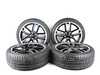 ES#2101915 - 36112208625 - R129 JCW Double Spoke 19" Wheel And Tire Set (5x120) RDCI Black Machined - Set Of Four With Tires - (NO LONGER AVAILABLE) - Mutil spoke wheels featured with Pirelli P Zero RF tires - Genuine MINI - 