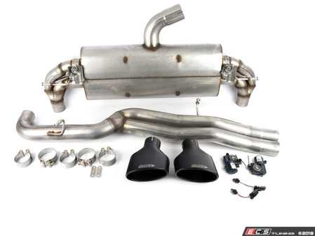 ES#3617504 - SSXAU731 - Cat-Back Exhaust System - Non-Resonated - 3.00" Stainless Steel non-resonated system with dual Cerakote Black oval tips (170x107mm) - Milltek Sport - Audi
