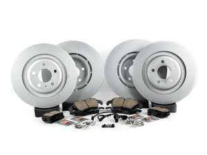 ES#3618411 -  8k0698301mkt2KT - Front & Rear Brake Service Kit - Featuring Meyle rotors and ECS DD23 Daily Driver ceramic pads - Assembled By ECS - Audi