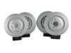 ES#3618411 -  8k0698301mkt2KT - Front & Rear Brake Service Kit - Featuring Meyle rotors and ECS DD23 Daily Driver ceramic pads - Assembled By ECS - Audi