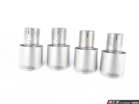 ES#2918078 - SSXAU543 - Cat-Back Exhaust System - Non-Resonated - Race Version - 3" stainless steel with quad 100mm Titanium tips - Milltek Sport - 