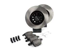 ES#3223567 - 909.33010 - Preferred Axle Pack Service Kit - Front - Features high carbon rotors and Posi-Quiet pads - Centric - Audi