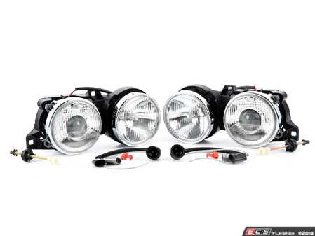 ES#2580256 - 4441116PLDE  - E30 Euro Smiley Projector Headlight - (NO LONGER AVAILABLE) - Complete assemblies including wiring - Depo - 